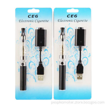 Electronic cigarette with USB charger, blister pack